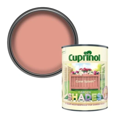 Image of Cuprinol Garden Shades Wood Paint Coral Splash 1L