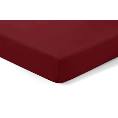 Image of Amigozone Extra Deep 16&quot;(40cm) Non Iron Percale Pollycotton Fitted Sheets (Super King, Wine)