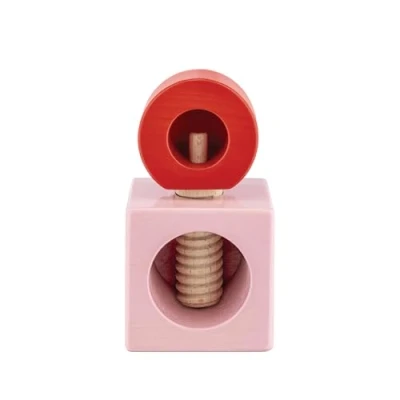 Image of Alessi ES20 2 Nutcracker, Wood, Pink, Red