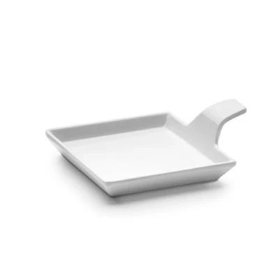 Image of Lacor Melamine Classic Delicates Tray, White, 9.5 x 30 cm