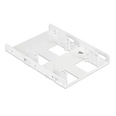 Image of Corsair Dual SSD Mounting Bracket (3.5 Internal Drive Bay to 2.5&quot;, Easy Installation) White