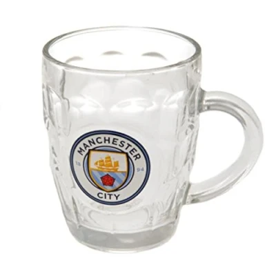 Image of Manchester City F.C. Glass Tankard Official Merchandise