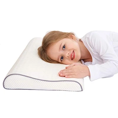 Image of SIKAINI Health Children Pillow for Bed Sleep Hypoallergenic Memory Foam Children&#039;s Neck Protector Kids (3 8 Years)