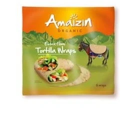 Image of Amaizin Organic Extra Fibre Tortilla Wraps 240g