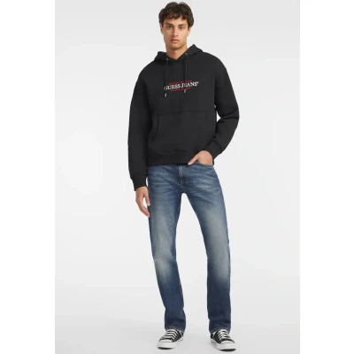 Image of Guess Jeans REG America TRAD Sweatshirt, Men&#039;s, Size: Medium, Schwarz