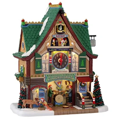 Image of Lemax Christmas Village Friendly Forest Clockworks 15734