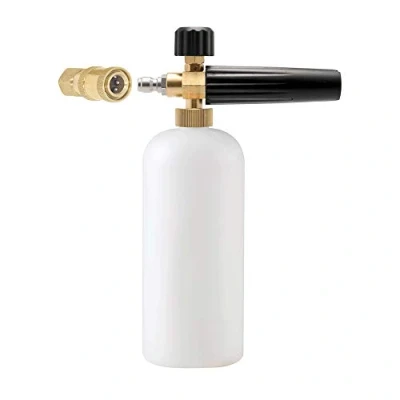 Image of Snow Foam Lance Car Washing Gun Brass Adjustable Cannon Sprayer 1L Soap Foamer Bottle,for Pressure Washers (foam bottle)