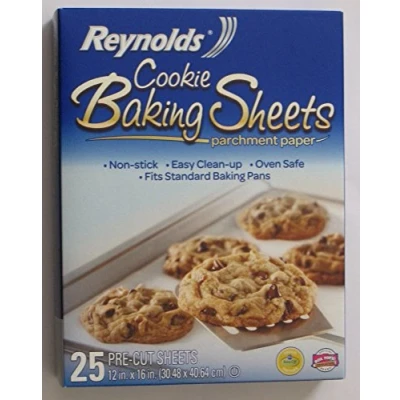 Image of Reynolds Cookie Baking Sheets Non Stick Parchment Paper 2 Pack (25 Count Each) (2)