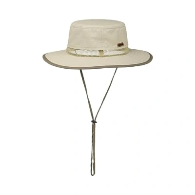 Image of Stetson Outdoor Traveller Hat with Chin Strap Men rain Summer Winter Autumn Spring L (58 59 cm) Oatmeal