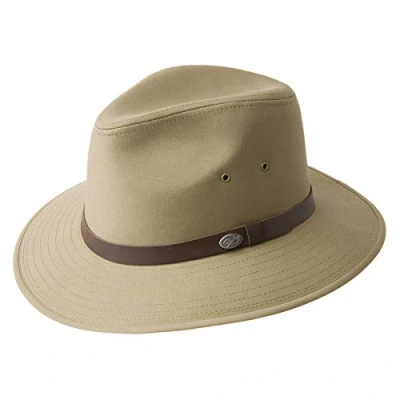 Image of Bailey Hats Dalton Safari Fedora Hat Tan M