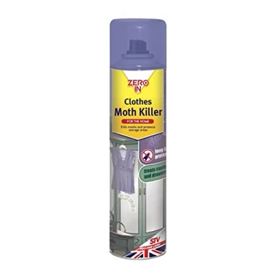 Image of ZERO IN 5x Clothes Moth Killer 300ml Aerosol