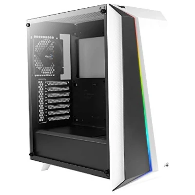 Image of Aerocool Gladiator Duo, ARGB ATX Mid Tower Case, 3 x Duo 12 Fans, Tempered Glass Side Panel, Black