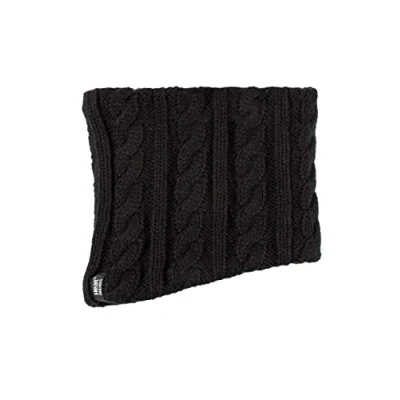 Image of 1 Pack Black 3.5 Tog Heatweaver Yarn Neck Warmer Ladies One Size Heat Holders