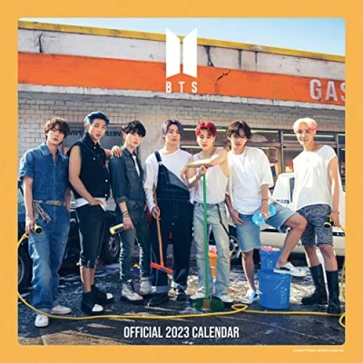 Image of BTS Bangtan Boys 2023 Calendar, Month To View Square Wall Calendar , Official Product (The Calendar: (Multi Language))