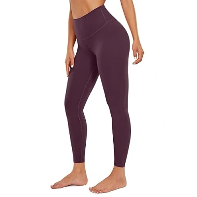 Image of CRZ Yoga Women&#039;s Butterluxe Leggings 25&#039;&#039; High Waisted Workout Gym Buttery Soft Pants Deep Purple 10
