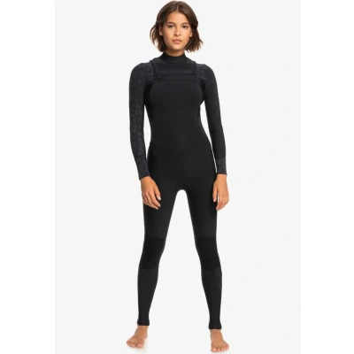 Image of Roxy 4/3MM Swell Series 2022 Chestzip Wetsuit, Women&#039;s, Size: 6, Kvj