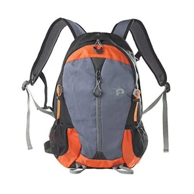 Image of Ultimate Performance Unisex&#039;s Peak II Day Backpack, Charcoal with Orange, 22 Litre