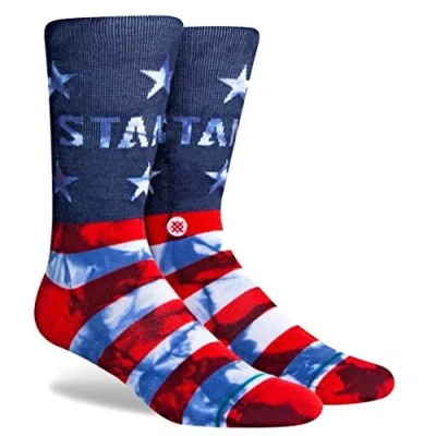 Image of Stance Crew Socks Wade Collection Glory II, Large (35&quot; 38&quot;)