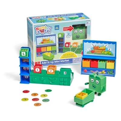 Image of Learning Resources Numberblocks Add It Up Mini Market, Role Play Toy, Counting Toy for Toddlers, Toys Kids 3 5, Gifts Kids, Ages 4 5+