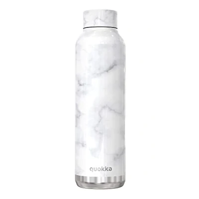 Image of Quokka Solid Marble 630 ML Stainless Steel Water Bottle Insulated Double Walled Vacuum Flasks Drinks Keep 12 Hours Hot &amp; 18 Cold, 11813