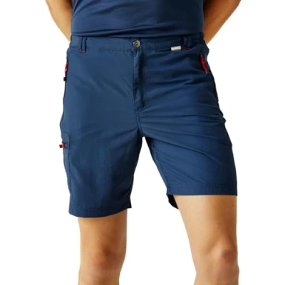 Image of Regatta Mens Leesville II Multi Pocket Cargo Walking Shorts Denim 30