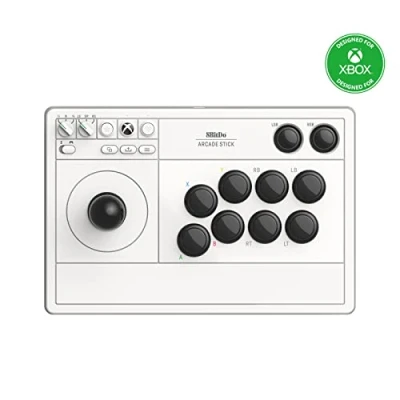 Image of 8BitDo Arcade Stick For Xbox &amp; PC (Windows 10) White
