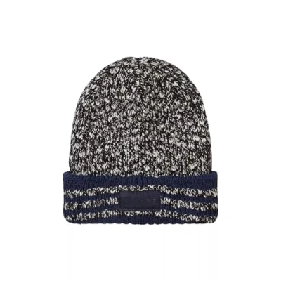 Image of SEALSKINZ Horsey Unisex Waterproof Twisted Yarn Knitted Beanie for Everyday &amp; Outdoor Activities EcoTeflon Technology Soft Microfleece Lining Navy