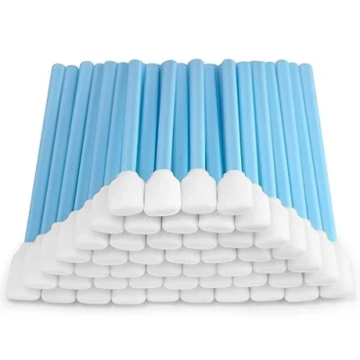 Image of SHIYETA 5.1 inch Square Rectangle Foam Cleaning Swab Sticks for Solvent Format Inkjet Printer Roland Optical Equipment (50),white
