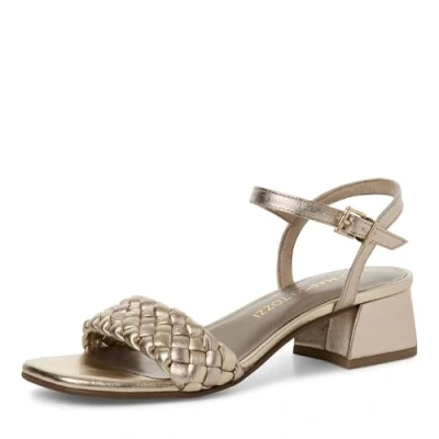 Image of Marco Tozzi Sandals, Women&#039;s, Size: 7, Platinum comb Synthetics