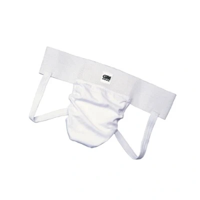 Image of Gunn &amp; Moore GM Cricket Athletic Support, Special Blend Stretch Cotton With Elastic Waist For Comfort Fit, Integral Pouch Abdominal Guard, Size L, Suitable 35 36&quot;