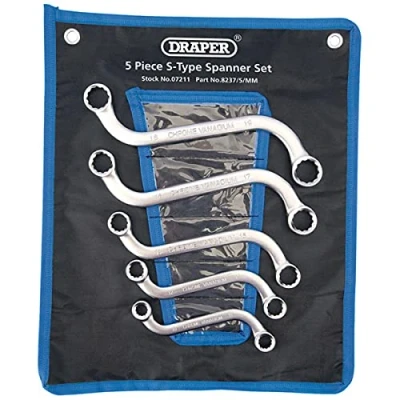 Image of Draper S Type Obstruction Ring Spanner Set (5 Piece)