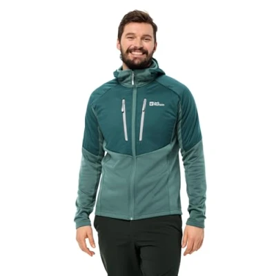 Image of Jack Wolfskin Men&#039;s Alpgrat Pro Ins Fz M Fleece Jacket, Jade Green, S