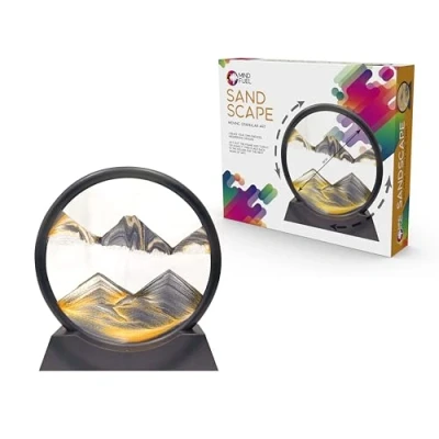Image of Funtime Gifts Mesmerizing Sandscape Art Frame Unique Gravity Driven Home Decor