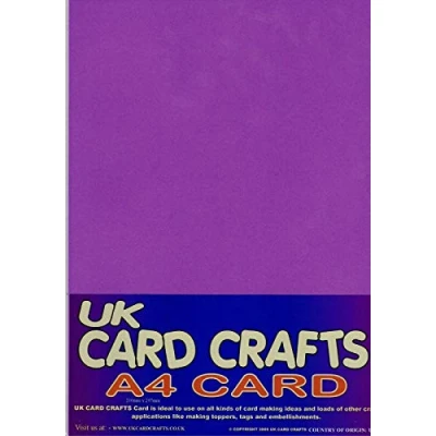 Image of StellaWeds 20 x A4 Purple Card Stock 260gsm
