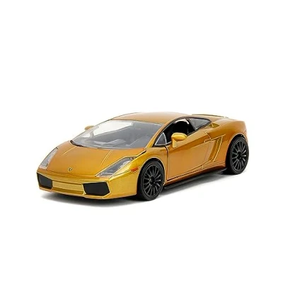 Image of Fast &amp; Furious X 1:24 Gold Lamborghini Gallardo Die Cast Car, Toys for Kids and Adults