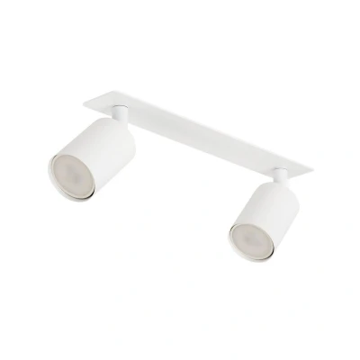Image of Nex Flush Mount Twin Ceiling Spotlight White 2xGU10
