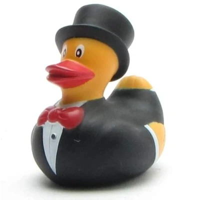 Image of Duckshop Bath Duck Groom, Multicoloured, Small, Vinyl, Baby