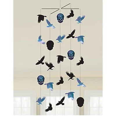 Image of Amscan 9907410 Halloween Boneshine Fever Mobile Hanging Decorations 1m