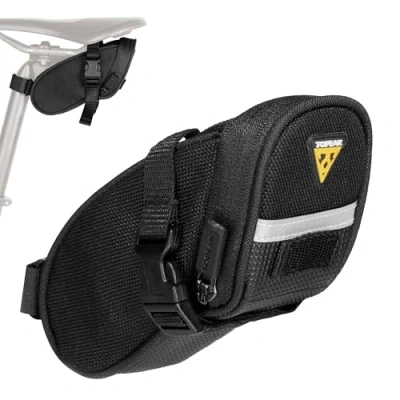 Image of Topeak Aero Wedge Pack Saddle Bag, Strap Fit, Micro, Black,15 x 7.5 8 cm/0.41 Litre