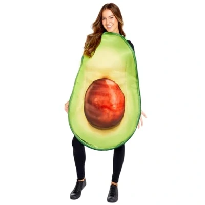 Image of amscan 9918660 Adults Avocado Tabard Fancy Dress Costume (Chest Size: 46&quot;)