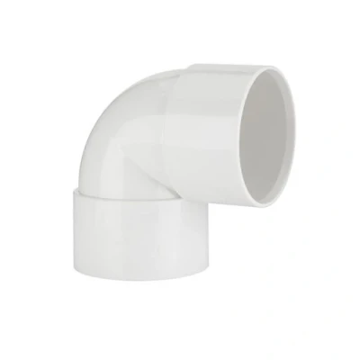 Image of Polypipe Waste Solvent Weld ABS 90 Degree Knuckle Bend White 32mm WS15W