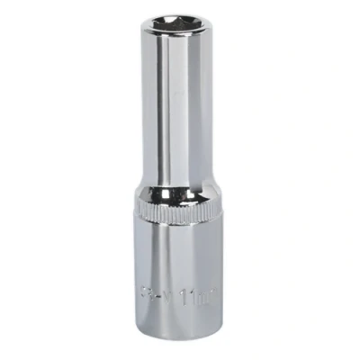 Image of Sealey Premier WallDrive® Socket 11mm Deep 1/2&quot;Sq Drive Fully Polished