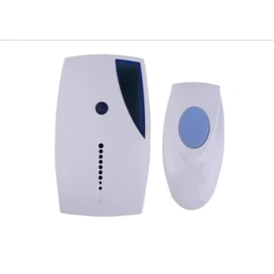 Image of Vortex Z513E Wireless Dry cell operated stylish hangable 36 music options blue light blinking notice super strong penetration adjustable volume user friendly white doorbell