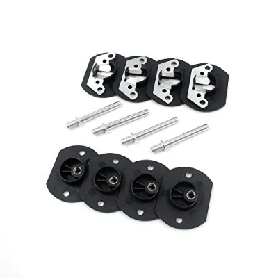 Image of Geesatis 4 PCS Sectional Sofa Couch Connector Black Pin Style Furniture Tool