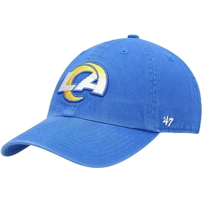Image of &#039;47 Men&#039;s Royal Los Angeles Rams Clean Up Primary LA Adjustable Hat