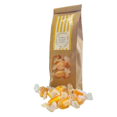 Image of Pots of Sweets 300g Bag Individually Stockleys Wrapped Sherbet Pineapple