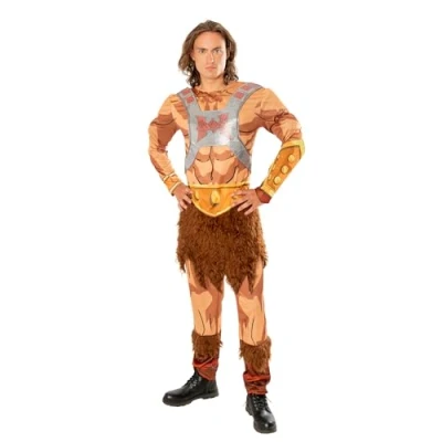 Image of Rubie&#039;s 301637XL He Man Deluxe Adult Costume Masters Of The Universe Fancy Dress, Men, Multicoloured, XL