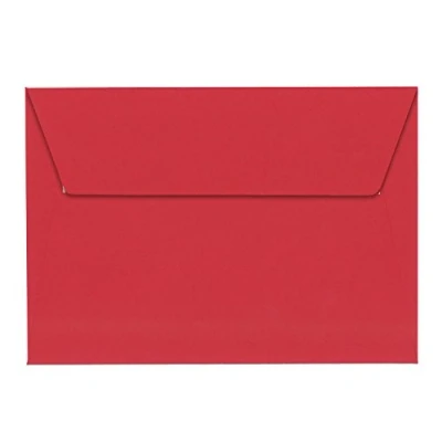 Image of Clairefontaine Ref 5586C Pollen Adhesive Envelopes (Pack of 20) C6 Sized, 120gsm Paper, Printer Compatible, Acid Free, Strip for Easy Seal Intensive Red