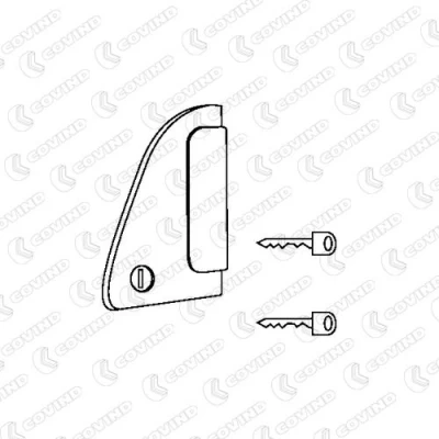 Image of 1328724, 1617040 Door Handle DT Spare Parts 5.60112 Left