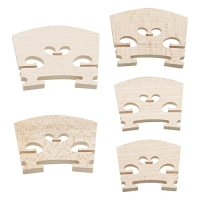 Image of YINETTECH 10Pcs Violin Maple String Bridge Yard Replacement 4/4 3/4 1/2 1/4 1/8 Instrument Accessories Part 20g